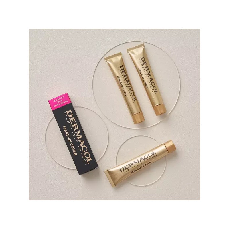 Dermacol 더마콜 메이크업 커버 파운데이션 30ml 6color [208] Dermacol Makeup