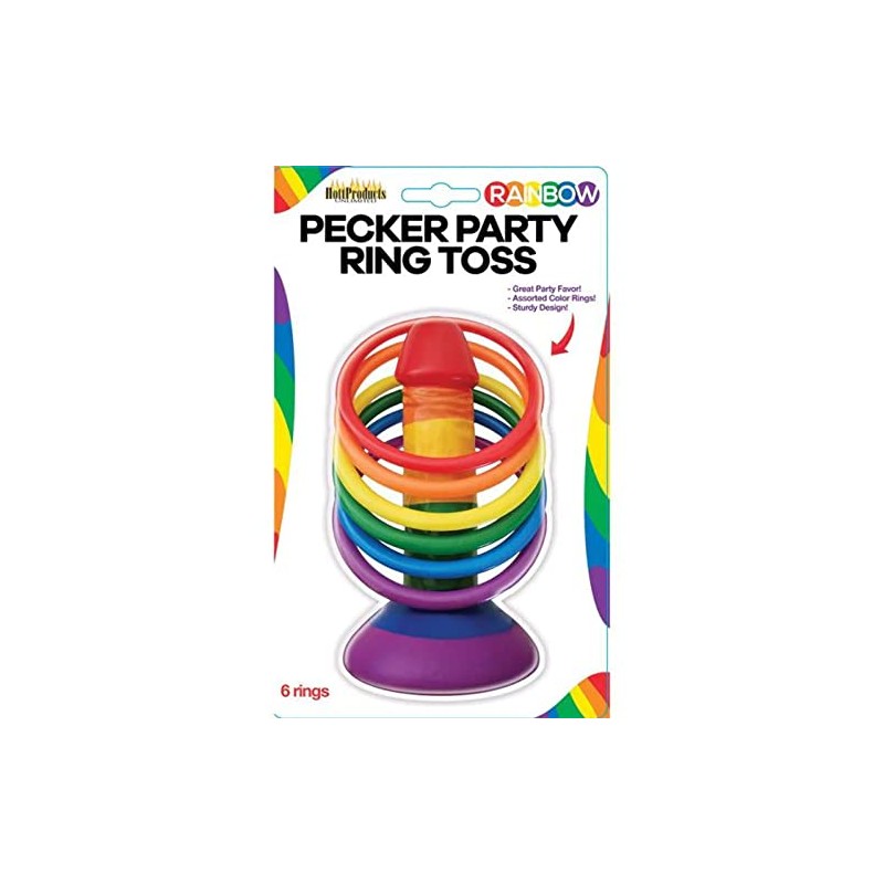 Hott Products Unlimited 70013: Rainbow Pecker Party Ring Toss