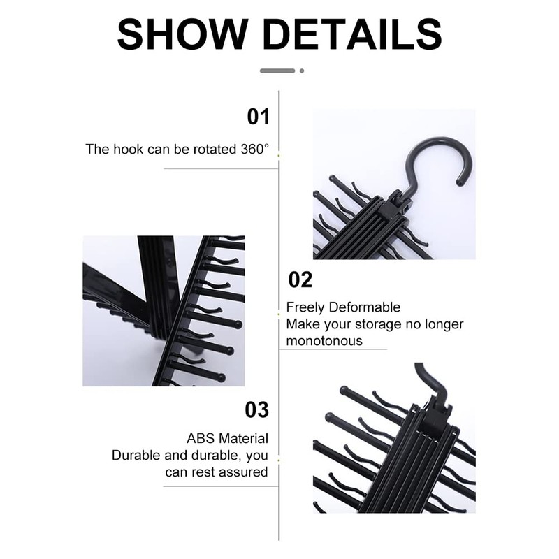 Tie Holder, Adjustable Tie Rack, Adjustable X Tie Rack, Tie