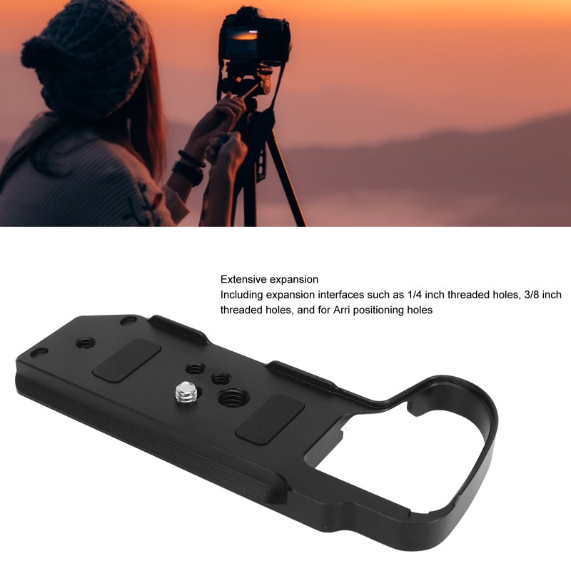 Camera Baseplate Photographic Expansion Plate with 1/4 Inch 3/8 Inch