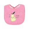 Hudson Baby Cotton Terry Drooler Bibs with Fiber Filling, Fruits,