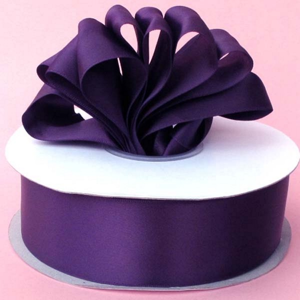 1.5in. Wide Plum Double-Faced Satin Ribbon - 50 Yard Spool