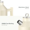 ASCOT Electric Kettle, 1.5L Stainless Steel Interior, Plastic-Free, 1500W Fast