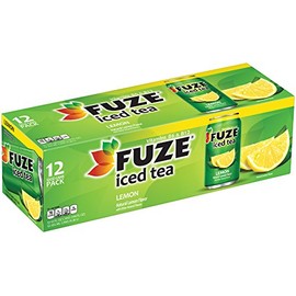 FUZE Lemon Iced Tea Fridge Pack Cans, 12 Fl Oz (Pack of 12)
