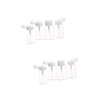 FOMIYES 8pcs Foaming Pump Travel Bottle Plastic Makeup Remover Portable