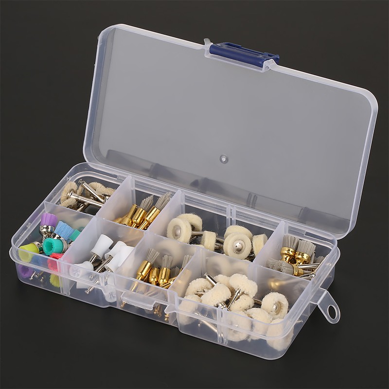 80pcs Dental Tool Kit Polishing Cup Alumina Nylon Brush Cotton