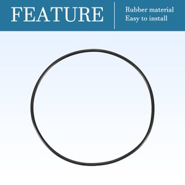 QUARKZMAN Nitrile Rubber Rings O-Ring Sealing Ring 80 mm x 76 mm x 2 mm for Tap Plumbers Repair Seal Connection, Black Pack of 5