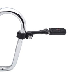 XKMT-Black Long Adjustable Highway Mounting Kit Skull Zombie Footrest Compatible With V-STAR Roadstar Boulevard 1-1/4 inch (1.25") Front Engine Guard Frame Tube [B01AVHPBEG]