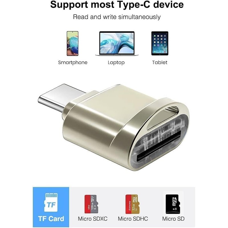 USB C Micro SD/TF Card Reader Micro SD SDHC SDXC