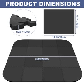 GOOFCXO 85 Inch Hot Tub Mat & Pad for Inflatable Tubs, 1/2" Extra Thick Hot Tub Pad Foundation Non-Slip EVA Foam Padding for Outdoor Hot Tubs Pool Spa Pad Game Camping Mat, Easy Clean