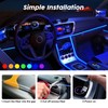 USB Car LED Lights, Interior Car Lights Strip with APP