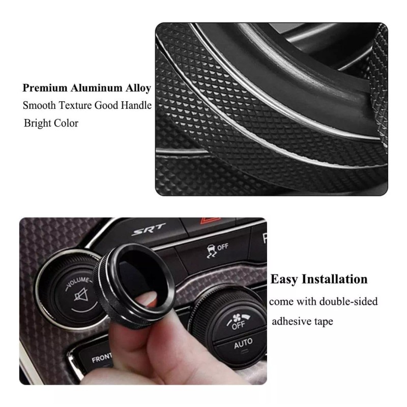 CNSTARFUTURE Cover Perilla Consola Central Dodge Ram Challenger