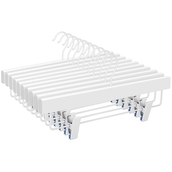 TOPIA HANGER Lotus Wood Pants Hangers, Skirt Short Bridal Trousers