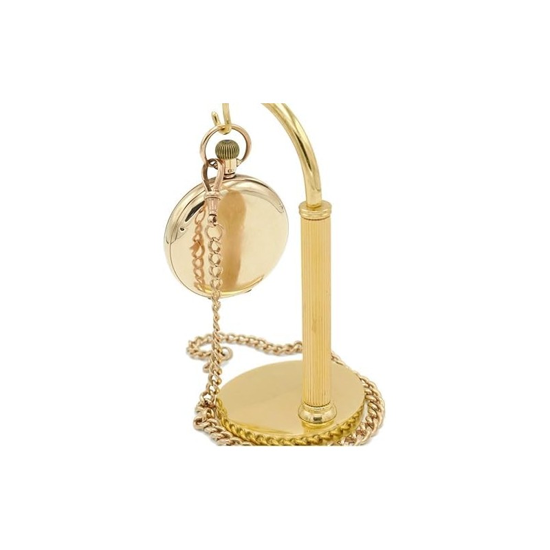 TAURISH Pocket Watch Display Stand - Half Arch Chrome, Brass