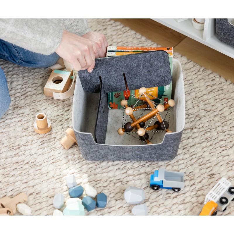 Three by Three Seattle felt·like·it!™ Medium Cubby Storage Bin Set