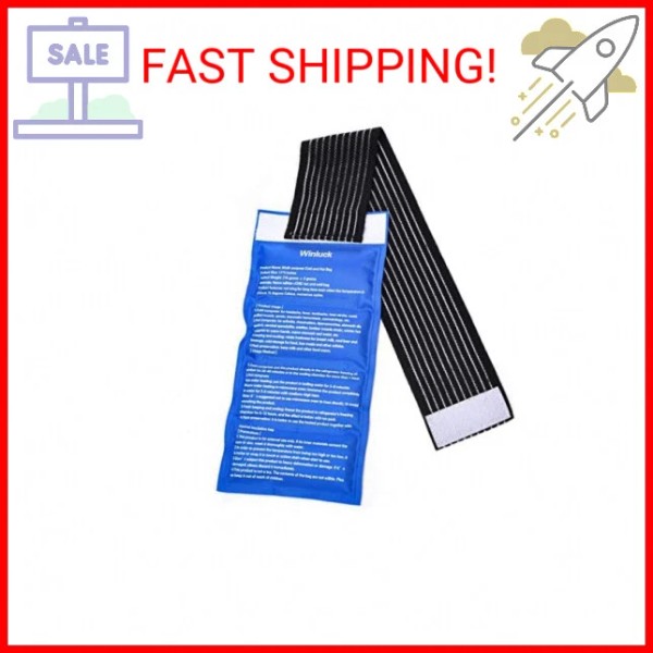 Winluck Gel Ice Packs for Injuries- Adjustable Wrap for Pain