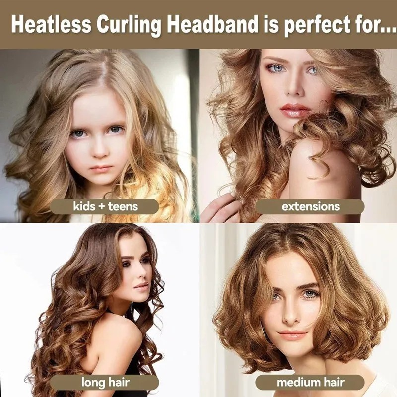 Curly Ondas En Cabello Rizos Sin Calor Tubo Con 2
