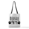 CafePress Beagle Mom Polyester Tote Bag 16"x16"