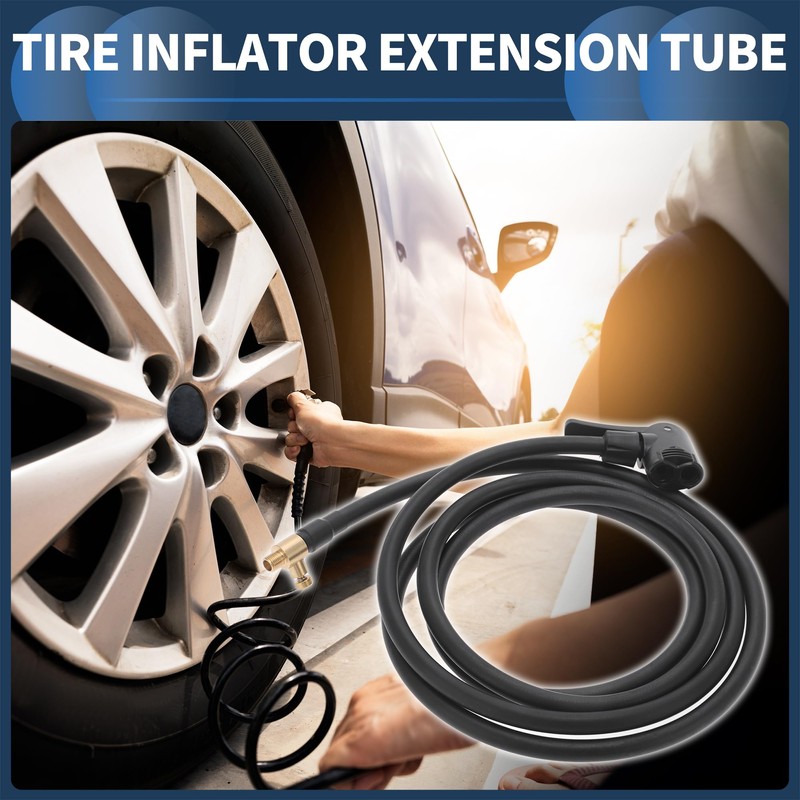 INFINAUTO Tire Inflator Extension Tube 78.74inch M8x0.8 for Car Motorcycle