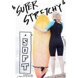 Dark Lightning Wetsuits for Men,2/2mm Shorty Wet for Men Cold Water Swimming,Mens Diving Surfing Snorkeling Kayaking Water Sports,Triathlon Wetsuit Men(Black,Medium)