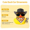 wonuu Car Rubber Duck Ornament Cool Car Accessories Duck Car