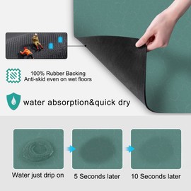 GOLENER Coffee Maker Mat For Countertops,Coffee Bar Decor,Coffee Machine Pads,Absorbent, Washable,Reversible Microfiber Dish Drying Mat For Kitchen accessories,Under Small Appliance Mats