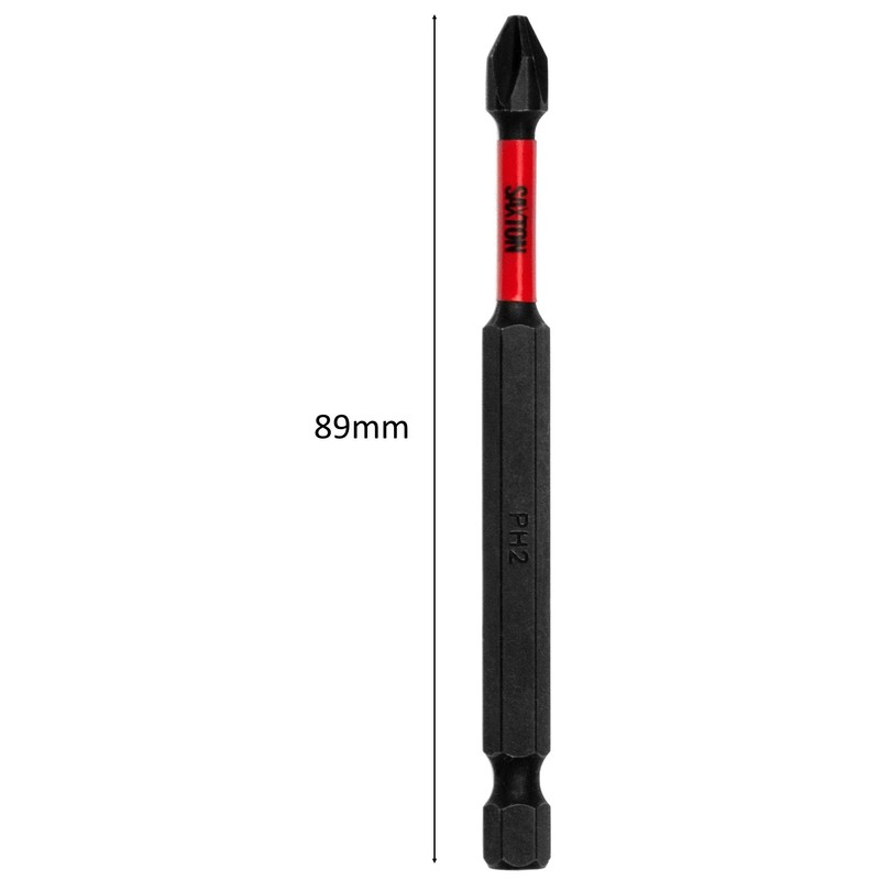 5X Saxton PH2 89mm Long Magnetic Impact Duty Phillips Screwdriver