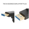Displayport 1.4 Cable 8K/60Hz 90 Degree Angled Male to Male