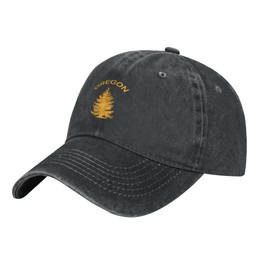 Oregon Douglas Pine Tree Unisex Adult Baseball Hat Sports Outdoor Cowboy Cap for Men and Women Snapback Black