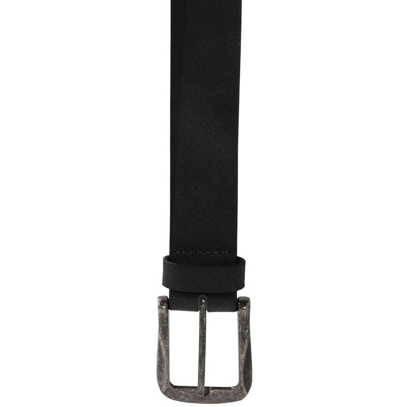 Harrys-Collection Men's Jeans Belt with Strong Antique Silver Clasp, black