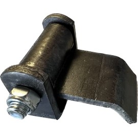 Strap Style Short Leaf Hinge with Grease Zerk Fitting Weld-on Heavy Duty Greaseable Weld-on for BBQ Smoker Pit Lid Door Tailgate Gate or Fence (Steel 1 Pk., 3.63" Leaf)