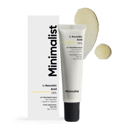 Minimalist Bálsamo Labial Hidratante Y Suavizante Para Labios Oscuros 8% De Ácido L-Ascórbico Con Vitamina E Radianskin Y Glicerina Para Mujeres Y Hom