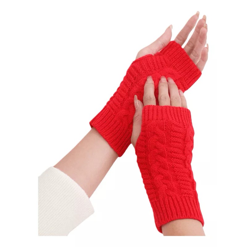 Patry Set 14x Pares Guantes Sin Dedos Frió Invierno Lana