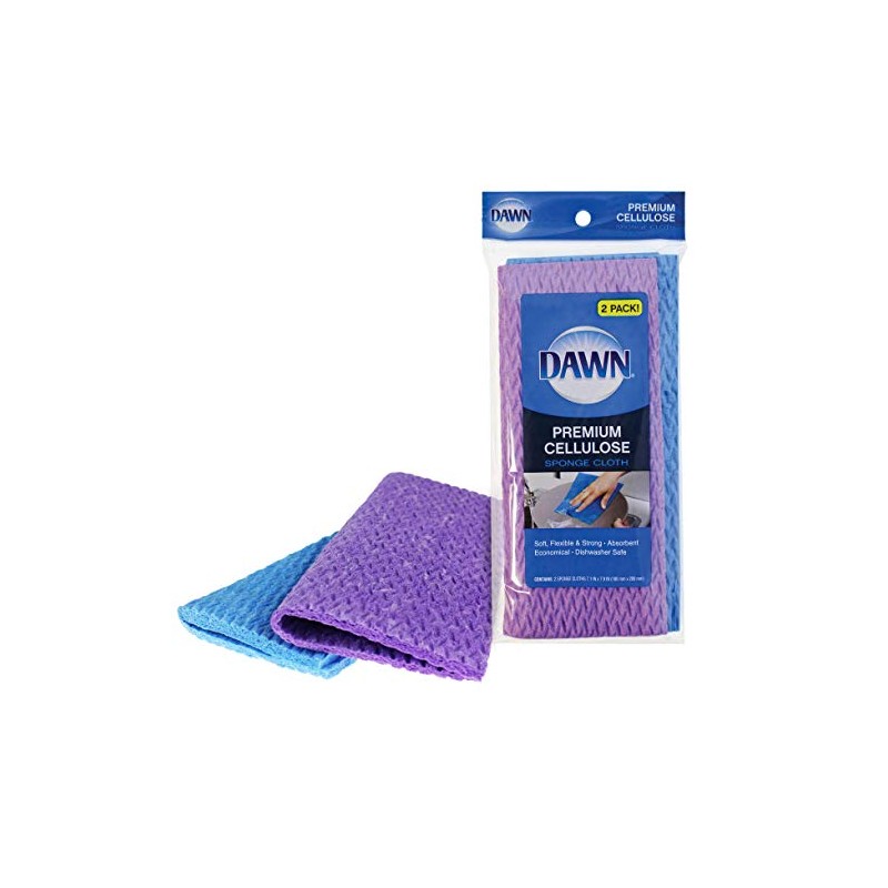 Dawn Cellulose Sponge Cloth, 2 Piece
