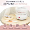 Willowash Electric Nail Soaking Bowl, Acetone-Proof Acrylic Remover Kit, Dip