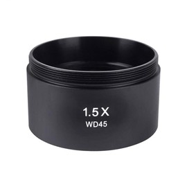 Microscope Auxiliary Objective Lens, Professional Stereo Microscope Objective Lens for Zoom Microscopes, 1.5X