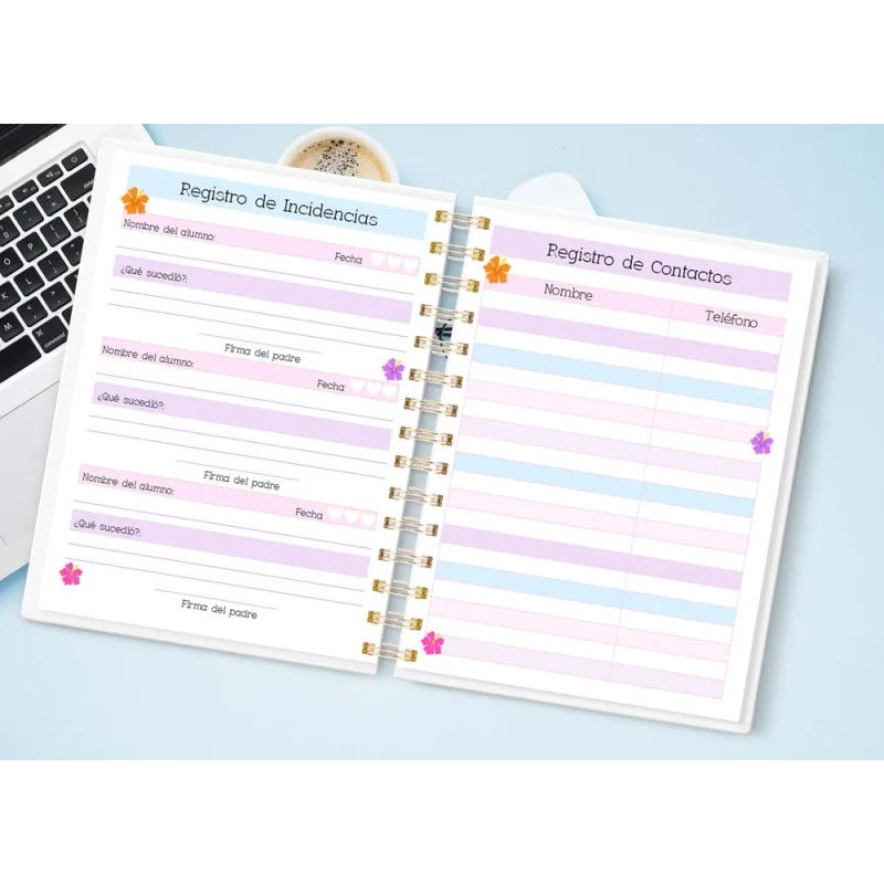 Agenda Escolar Maestra / Docente Stich Tierno 26-27