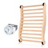 2025 Upgraded Sauna Backrest and 2 in 1 Thermometer Hygrometer