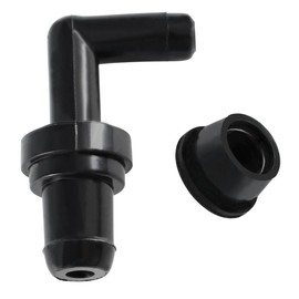 OXCANO 12261-62041 PCV Valve 90°+ Grommet Compatible with Toyota 4Runner 1996-2002, T100 1995-1998, Tacoma 1995-2004, Tundra 2000 2001 2002 2003 2004 Replacement for 17130-PM6-003