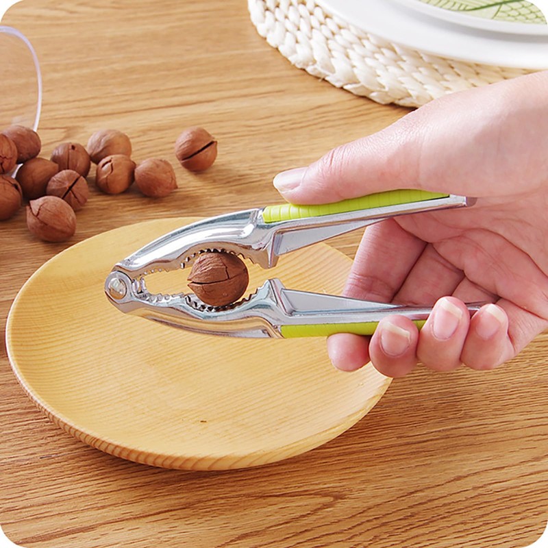 Kunovo Nutcracker for Nuts,Nut Cracker Tool for Walnut,Pecan,Macadamias,Hazelnuts, Almonds, Lobster,Crab（Green）