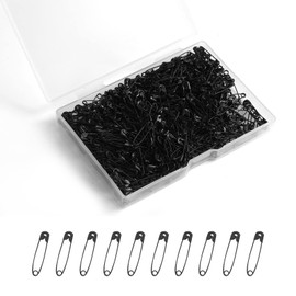 250 Pcs Safety Pins, 0.75inch Mini Black Safety Pins Small Metal Safety Pins Bulk for Art Craft Clothes Sewing Jewelry Making