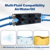 Dual-Row Air Manifold,Air Compressor Manifold, Air Inline Manifold Block Splitter,
