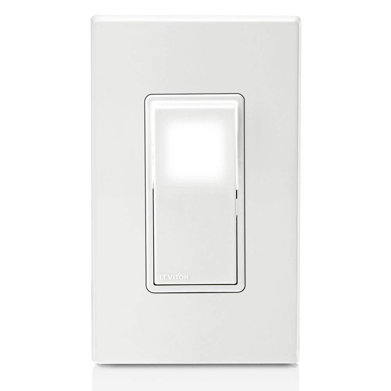 Leviton 15 Amp Decora LED Illuminated Light Wall Switch Single-Pole,