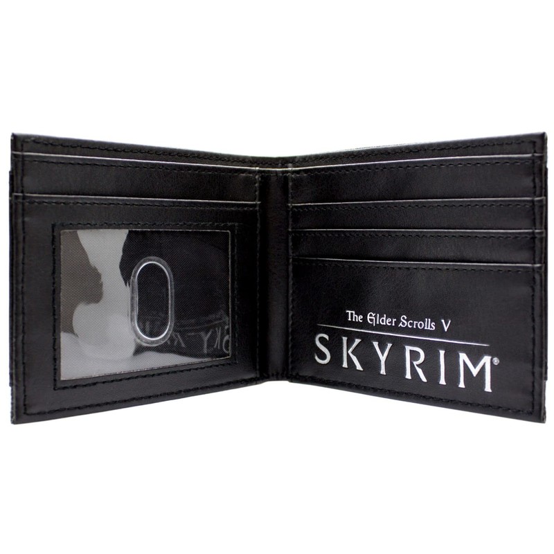 Bethesda Elder Scrolls 3D Skyrim Logo Black ID & Card