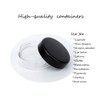 3 Gram Cosmetic Sample Jars with Lids 50pcs Empty Tiny