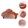 Minkissy 2pcs Natural Sandalwood Hair Comb Fine Tooth Comb for