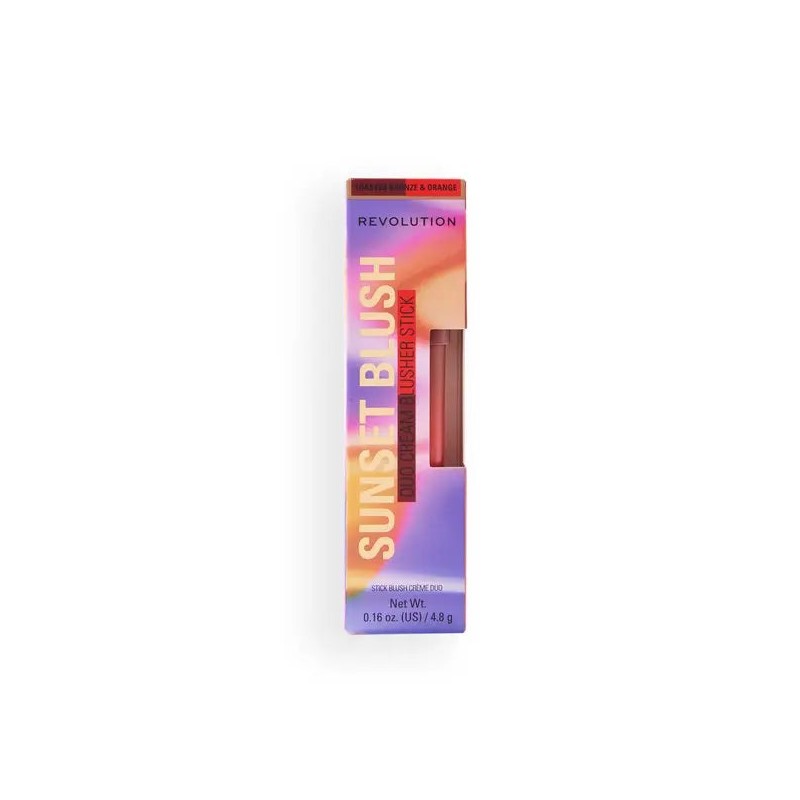 Makeup Revolution Sunset Blush Stick Toasted Bronze & Orange