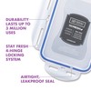 LocknLock Easy Essentials Food Storage lids/Airtight containers/Stackable, BPA Free, 6