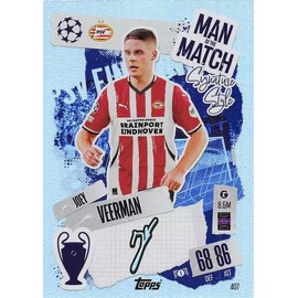 Match Attax 2024 2025 Joey Veerman Man of The Match Trading Card