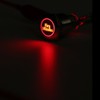 ESUPPORT Black Shell 12V Momentary Car Vehicle Red LED Light